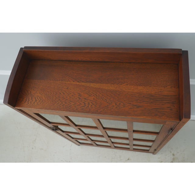 Wood Gustav Stickley No.715 Antique Mission Oak Bookcase For Sale - Image 7 of 15