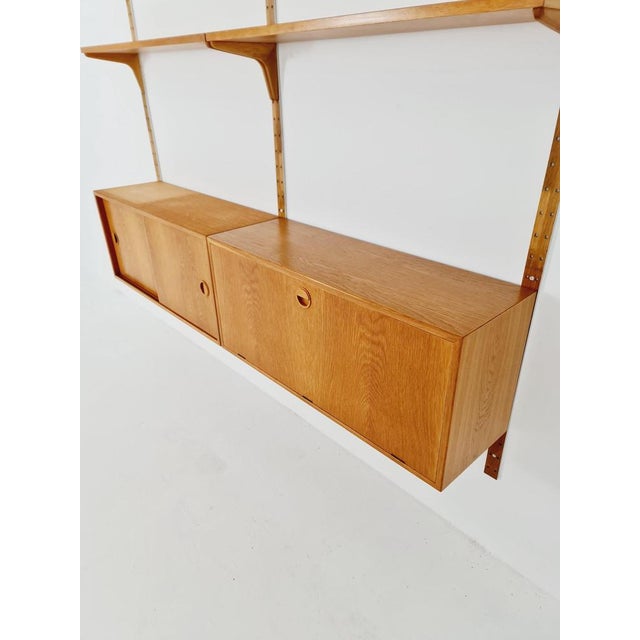 Danish Modern Modular Oak Shelving System by Hansen & Guldborg Mobler, Denmark, 1960s For Sale - Image 3 of 11