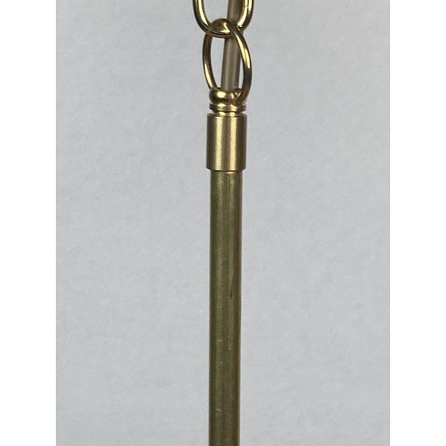 Pencil Split Reed, Rattan, Bamboo & Brass Pendant Lamp, 1970s For Sale - Image 11 of 17