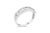 Contemporary .925 Sterling Silver 1/2 Cttw Baguette Cut Diamond Channel Set X-Station Wedding Ring (H-I Color, I1-I2 Clarity) - Size 6-3/4 For Sale - Image 3 of 7