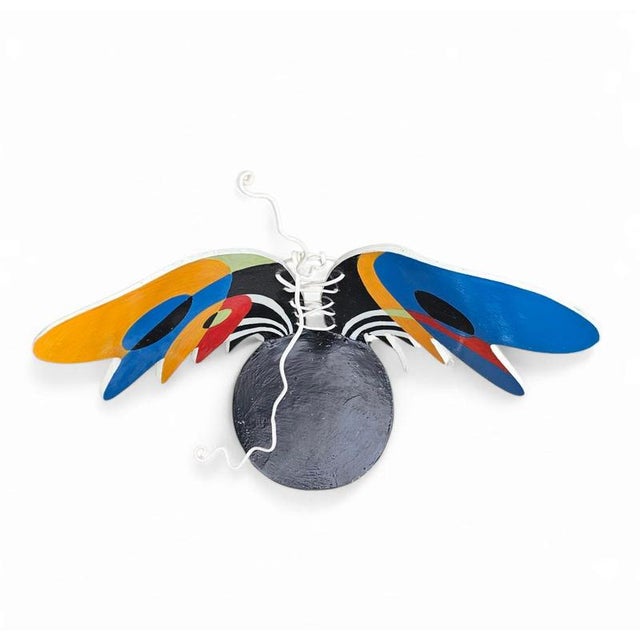 Black Wooden Wing Chair, 1980s For Sale - Image 8 of 17