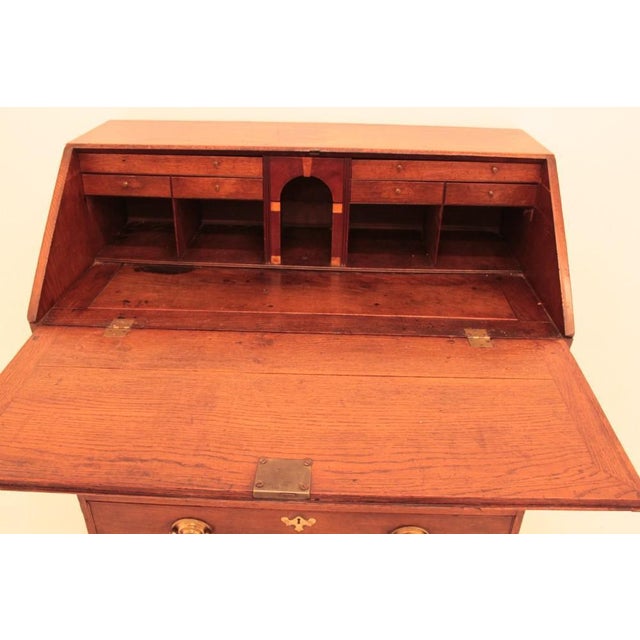 Antique Georgian Bureau Desk, 1800s For Sale - Image 6 of 8