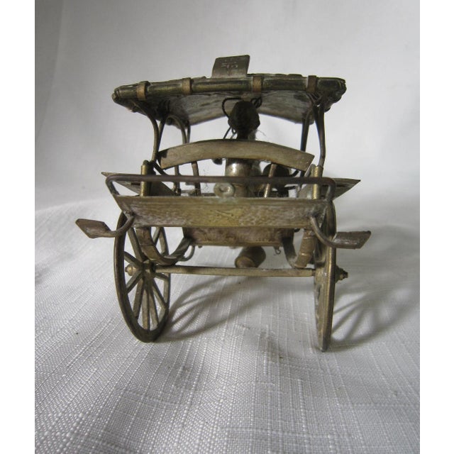 Antique Djokja Indonesian Silver Carriage With Horse For Sale - Image 4 of 4