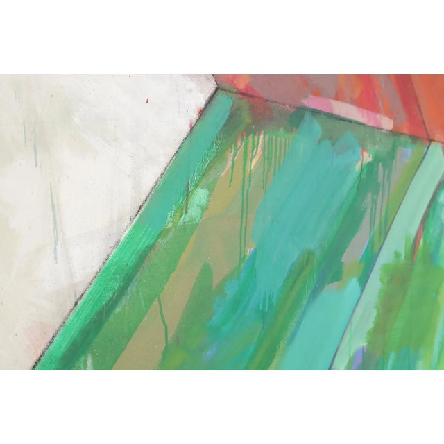 Textile Large Abstract by John Simpson, Dtd. 1964 For Sale - Image 7 of 17