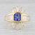 2.75ctw Tanzanite Diamond Ring 18k Yellow Gold Size 8.75 Cocktail For Sale In Greensboro - Image 6 of 8