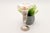 Silver Vase with Hindu Reliefs with Circular Base and Wavy Edge, in Good conditions. Designed 1920 to 1949