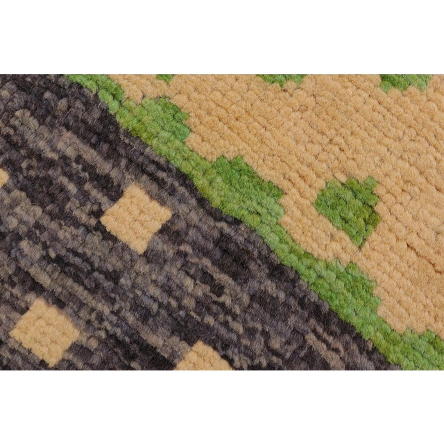 1990s Contemporary Balochi Red/Gray Wool Rug - 3'2''x4'10'' For Sale - Image 5 of 11