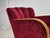 Mid-Century Modern Danish Armchair in Cherry-Red Furniture Velour, 1960s For Sale - Image 3 of 18