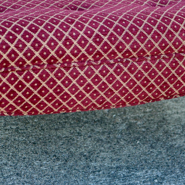 Vintage French Provincial Tufted Upholstered Bench With Cabriole Legs - 43" Wide For Sale - Image 10 of 12
