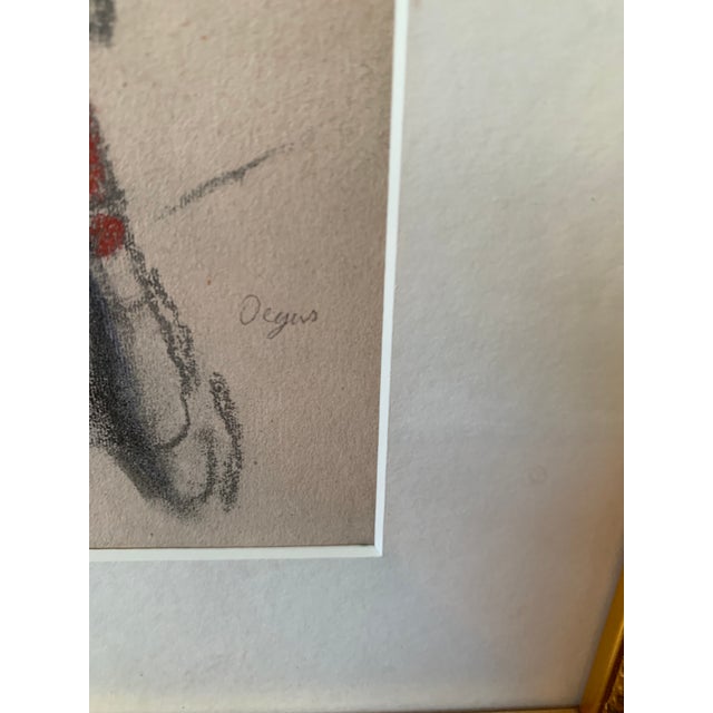 1950s Framed Print of Edgar Degas's "Danseuse Aux Bas Rouges" For Sale In Los Angeles - Image 6 of 6