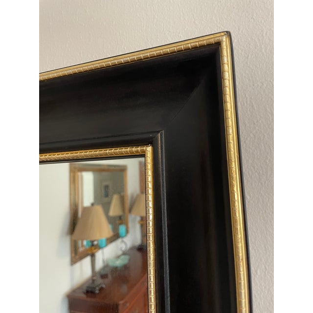 Turner Manufacturing Company 1960s Mid Century Modern Turner "Fashion Plate" Black Wall Mirror For Sale - Image 4 of 18