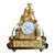 1800 French Empire Gold Ormolu Bronze Mantel Clock 1pc For Sale