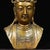 Chinese Vintage Gilt Bronze Guanyin Bust | Chinese Buddhist Altar Sculpture With Crowned Amitabha For Sale - Image 3 of 10