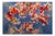 Abstract Composition in Blue and Red, 1950s, Oil on Canvas For Sale