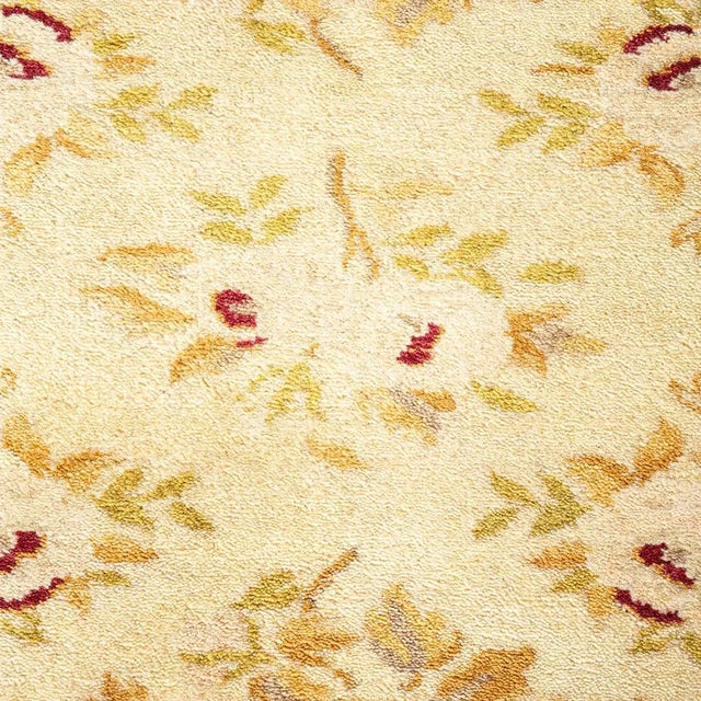 Traditional Mogul Collection Hand-Knotted Area Rug - Ivory 6' 1" x 9' 1" For Sale - Image 3 of 4