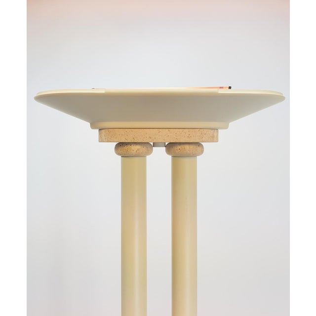 Hollywood Regency French Travertine Floor Lamp from Maison Le Dauphin, 1980s For Sale - Image 3 of 10