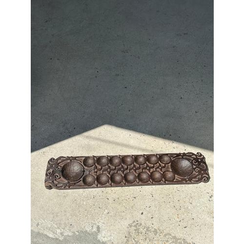 Large Traditional Indonesian Carved Wood Congklak Mancala Game For Sale - Image 14 of 18