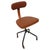 Restored Office or Workshop Chair Reupholstered in Leather from Fritz Hansen, 1940s For Sale - Image 11 of 11