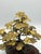 Mid-Century Brutalist Gilt Bronze Bonsai Tree Sculpture on Burl Wood Basee For Sale - Image 17 of 18