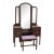 Antique National Furniture Company Walnut Vanity, Mirror & Bench, Mount Airy Nc , 3 Pieces For Sale