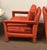 Red 1970s Milo Baughman Red Parsons Armchairs – a Pair For Sale - Image 8 of 12