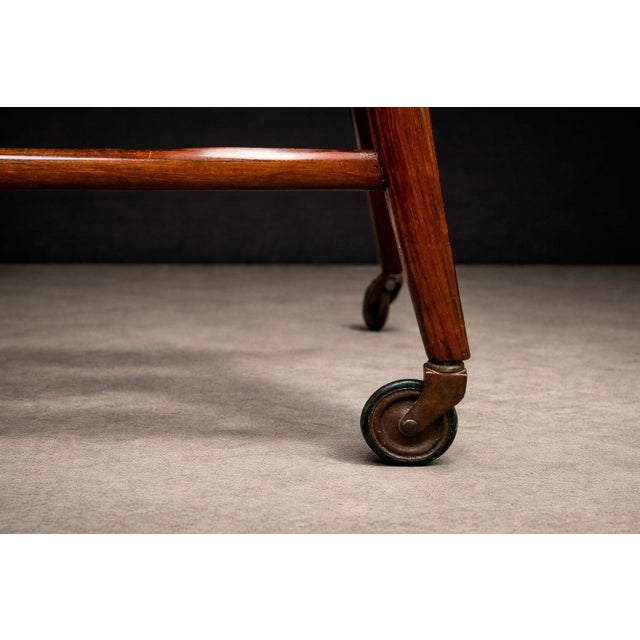 Brown Geraldo De Barros for Unilabor Bar Cart in Rosewood, Brazil, 1960s For Sale - Image 8 of 18
