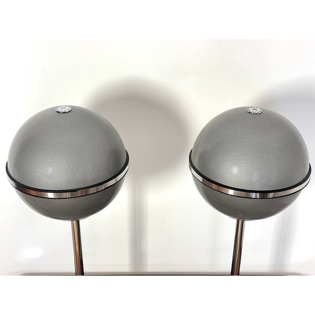 Vintage Grey Audiorama 7000 Speakers from Grundig, Germany, 1970s, Set of 2 For Sale - Image 12 of 17