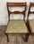 This is a gorgeous full set of four vintage Duncan Phyfe Regency style dining side chairs by Drexel, with bowtie shaped...