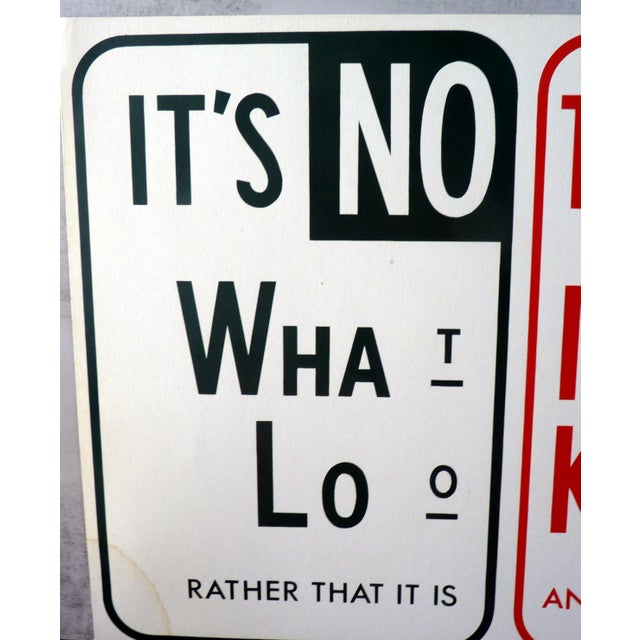 Red Set of 2 Graphic Art Posters Attributed Bob Zoell C. 1970 For Sale - Image 8 of 12