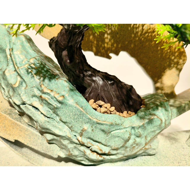 Beige Landscapes, Bonsai, and Sculptural Ornaments，Half-Veiled – Neo-Chuanpai Bonsai Series For Sale - Image 8 of 12