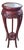 Vintage Chinese Carved Mahogany Marble-Top Pedestal Plant Stand For Sale