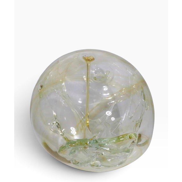 Art Glass Witch's Ball by Peter Bramhall C. 1976 For Sale - Image 13 of 13