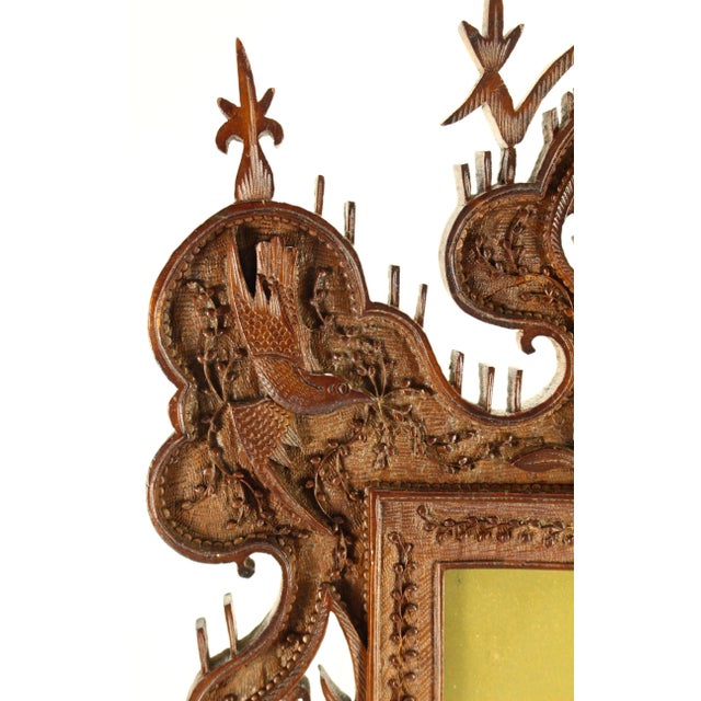 19th Century Chinese Carved Wooden Frame For Sale - Image 4 of 12
