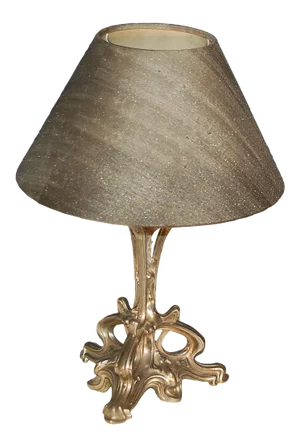 Antique Art Nouveau Thistle Table Lamp