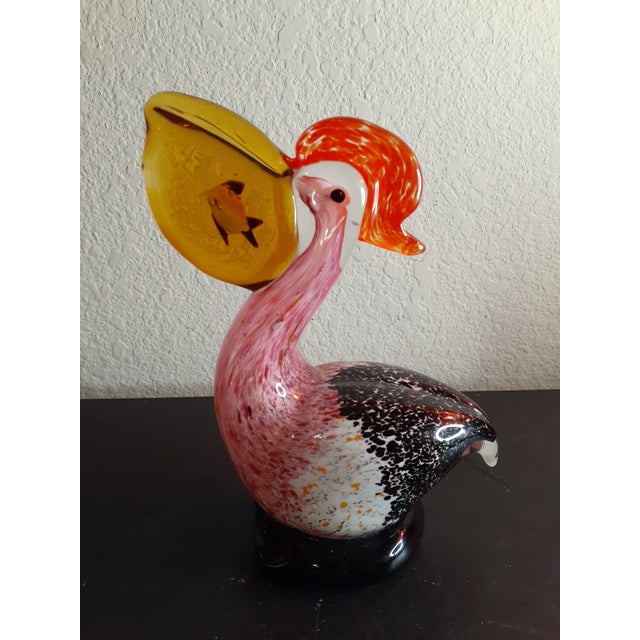 1980s Multicolor Art Glass Duck Figurine For Sale In Dallas - Image 6 of 6
