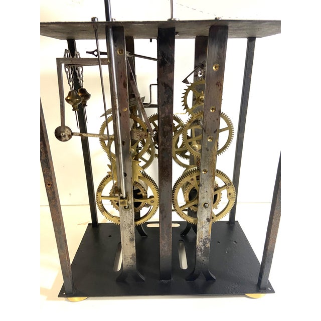 French Mechanical System Movement Comtoise Clock For Sale - Image 13 of 14