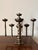 Brutalist Vintage Brass Brutalist 9 Candle Candleabra 18 X 18 X 18, in the Style of Pieter Adam For Sale - Image 3 of 11
