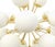 Fabio Ltd 21st Century Diciotto Polished Brass Matte White Murano Sputnik Chandelier by Fabio LTD For Sale - Image 4 of 4