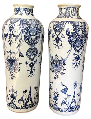 Late 18th Century Vases from Delft, 1890s, Set of 2