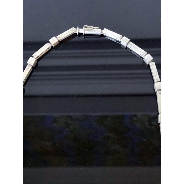 Modern Sculptural Sterling Silver Necklace Graziella Laffi For Sale - Image 14 of 14