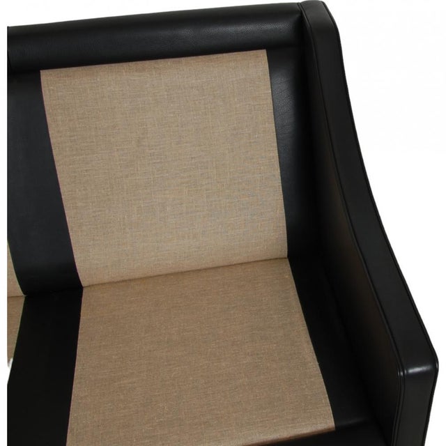 2209 3 Seater Sofa in Black Leather from Børge Mogensen, 1990s For Sale - Image 18 of 18