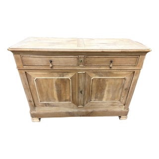 French Buffet Louis Phillipe Bleached Circa 1870 Walnut Wood From South East of France. For Sale