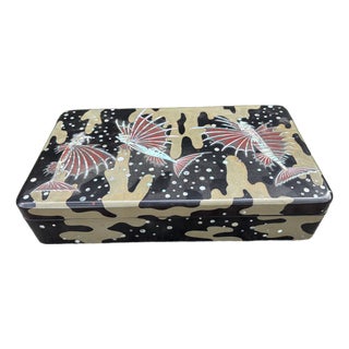 Antique Japanese Lacquered Box For Sale