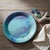 Studio Art Pottery Platter-Signed Blue Purple Green-Iridescent Ceramic-Coastal For Sale - Image 6 of 11