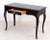 Late 20th Century Regency Style Ebonized Marble Top Desk With Brass Mounts For Sale - Image 5 of 8