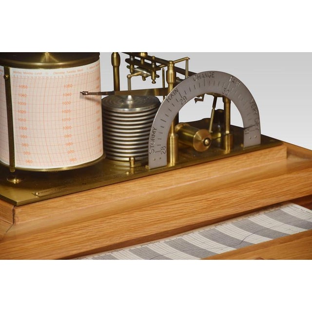 Barograph and Barometer by Negretti & Zambra, 1890s For Sale - Image 4 of 7