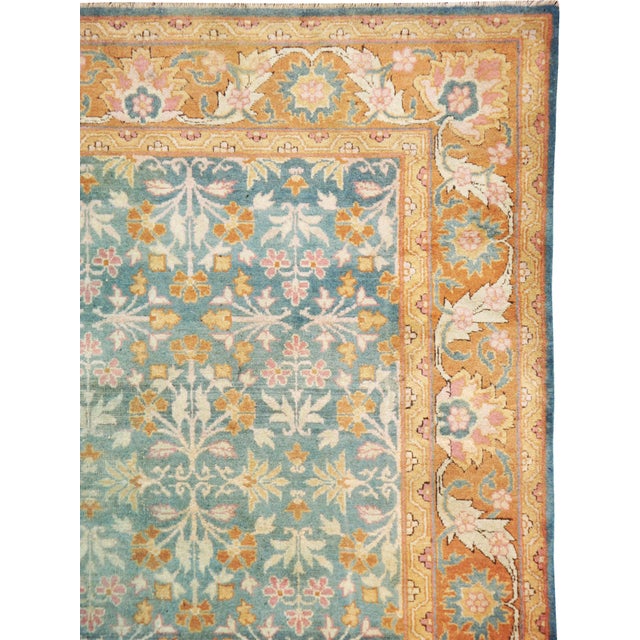 Rustic Galerie Shabab Collection Mid-20th Century Indian Amritsar Rug For Sale - Image 3 of 11