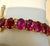 Pink 48 Carat Natural Fine Oval Pink Tourmaline Bracelet 14 Karat Yellow Gold, 7 Inch For Sale - Image 8 of 8