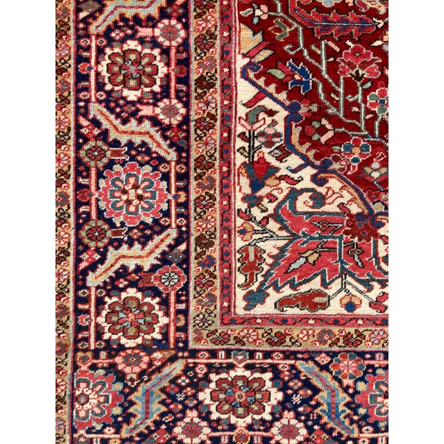 Antique Heriz Rug, 1920s For Sale - Image 6 of 18