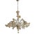Venetian Murano-Style Glass Chandelier in Transparent and Gold with Flowers and Leaves by Simoeng For Sale - Image 14 of 14